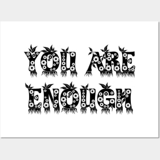 You are enough Posters and Art